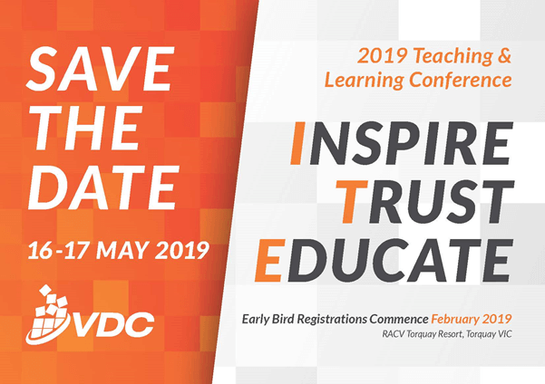 SAVE THE DATE - 2019 VDC TEACHING & LEARNING CONFERENCE
